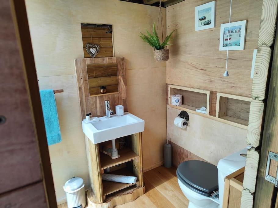 Little Swelle Cabin With Awesome Sea Views Poundstock Экстерьер фото